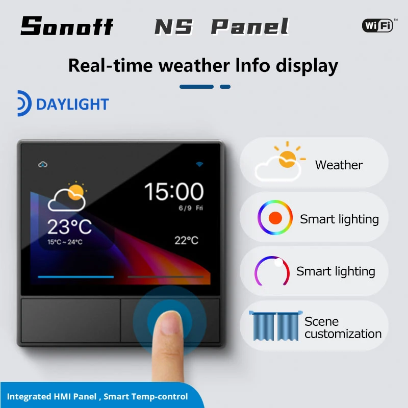 Подлинный SONOFF NSPanel/NSPanel Pro Smart Scene Настенный Выключатель Wifi Умный Переключатель Дисплея Термостата Для Ewelink Alexa Google Home