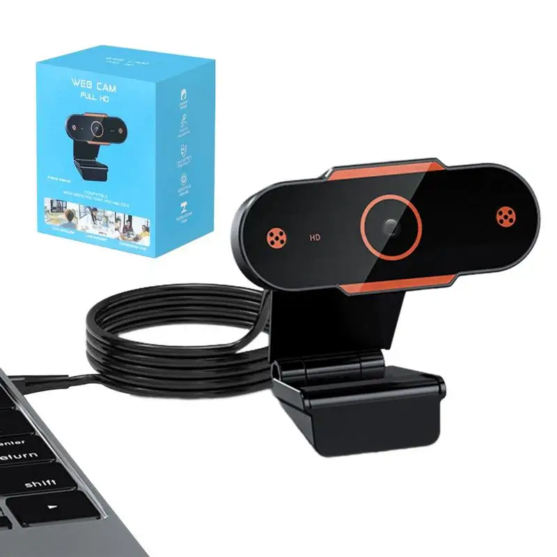 Веб-камера USB Регулируемая Мини-камера для прямой трансляции Регулируемая веб-камера для ноутбука для онлайн-занятий видеоконференций и прямой трансляции