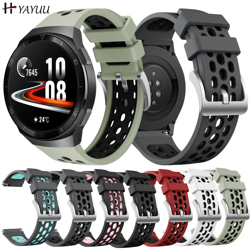 Ремешок для часов YAYUU для Huawei Watch GT 2e, Силиконовый спортивный сменный ремешок, браслеты для Huawei Watch GT2e