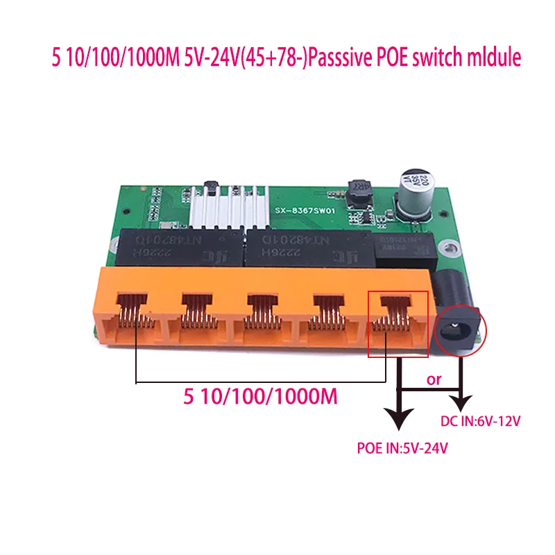 OEM Новая модель 5-портовый гигабитный коммутатор Настольный RJ45 Ethernet-коммутатор 10/100/1000 Мбит/с Lan Гигабитный коммутатор rj45 tp-link