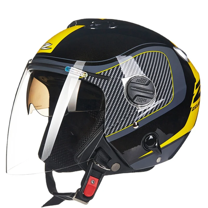 Зимний мотоциклетный шлем на половину лица, высококлассное защитное снаряжение для мотоциклов, мужской внедорожный шлем
