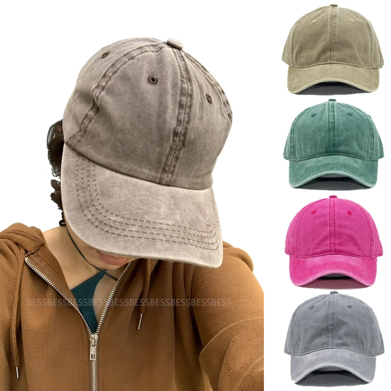 Хлопок бейсбольная кепка для мужчин и женщин Бейсбол кепки регулируемый повседневное открытый хлопок шляпы унисекс сплошной цвет козырек шапки