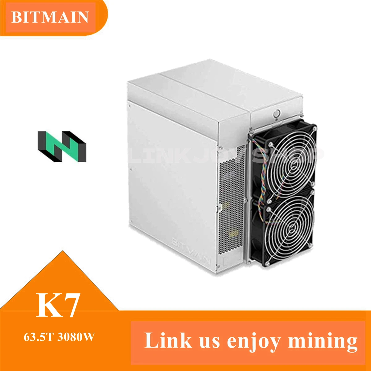 Bitmain K7 CKB Coin Miner 63.5TH/S 58T 3080W Блок Питания Eaglesong Оборудование для Майнинга Криптовалют
