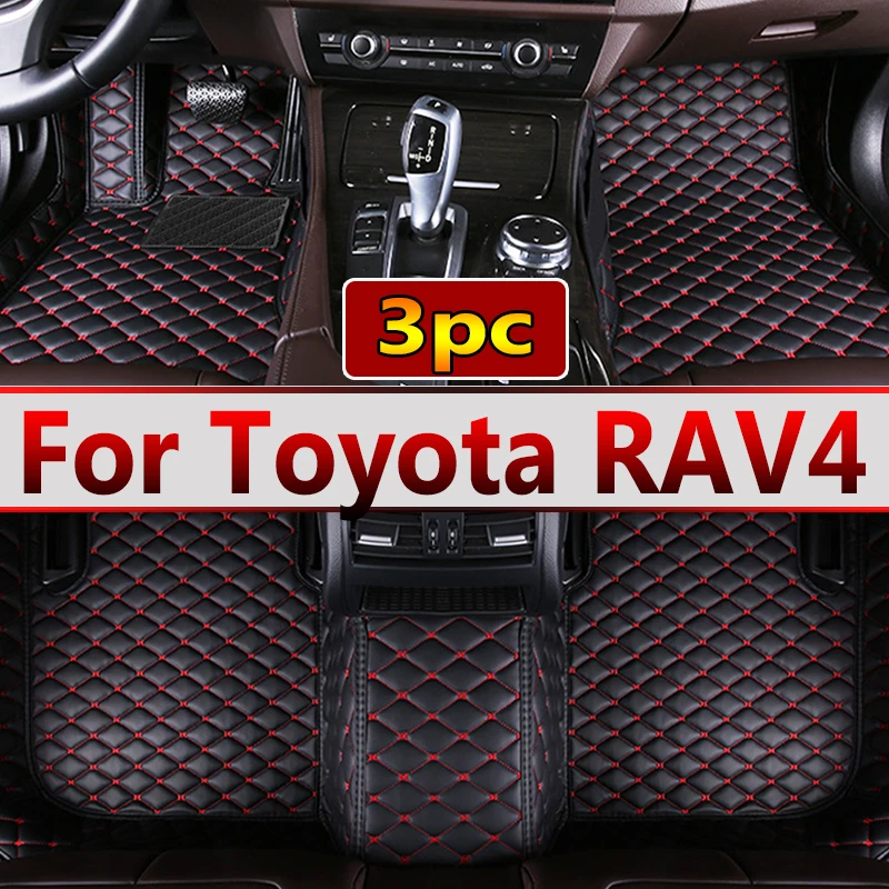 Автомобильные коврики для Toyota RAV4 Негибридные 2013 2014 2015 2016 2017 2018 2019 Пользовательские Автомобильные накладки для ног Аксессуары для интерьера