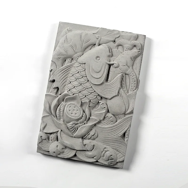 Николь цементная форма ручной работы из гипсового кирпича резная силиконовая форма для домашнего декоративного инструмента