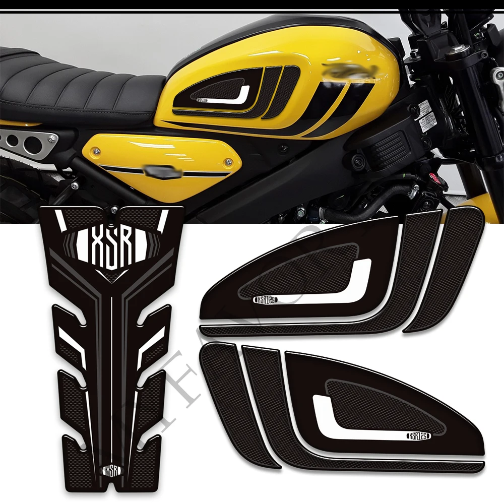 Для Yamaha XSR125 XSR 125 xsr125 Защита мотоцикла От Царапин Накладка На Бак Боковые Захваты Комплект Газового топлива и Масла Колено 2021 2022 2023