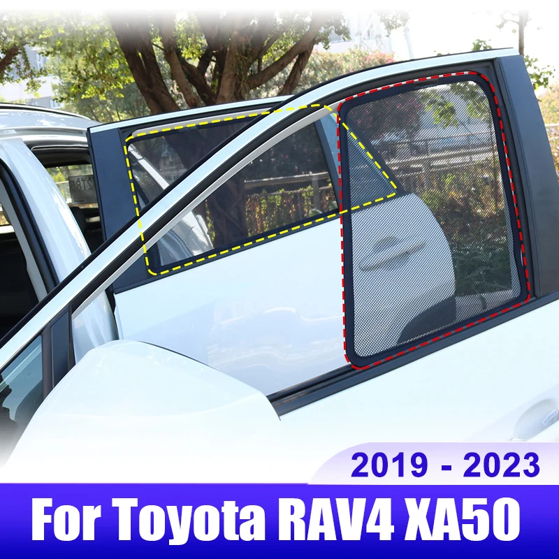 Для Toyota RAV4 XA50 2019 2020 2021 2022 2023 RAV 4 Гибридный Автомобильный Солнцезащитный Козырек На Боковое окно, Занавеска, УФ-защитная крышка, Аксессуары