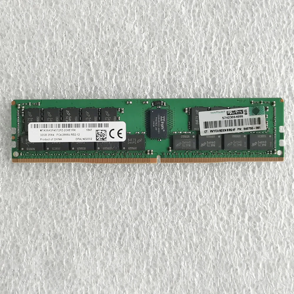 1 ШТ. Для HPE Microserver Gen10 Plus оперативная память 32G 32GB DDR4 2Rx4 2666 ECC Серверная память Быстрая доставка Высокое качество
