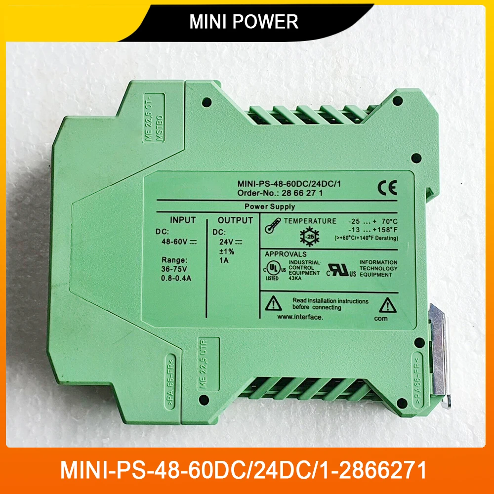 MINI-PS-48-60DC/24DC/1-2866271 2866271 Для Phoenix MINI POWER DC/Преобразователь постоянного тока Источник Питания Высокого Качества Быстрая доставка