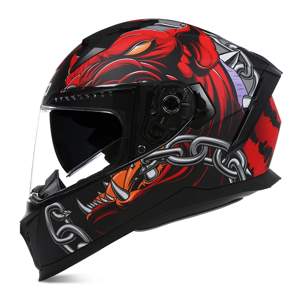 BLD Персонализированный Мотоциклетный Шлем с Полным Лицом Для Мужчин И Женщин, Модные Шлемы с двумя линзами для Мотокросса, Модульный Шлем с открытым Лицом, Casco Moto