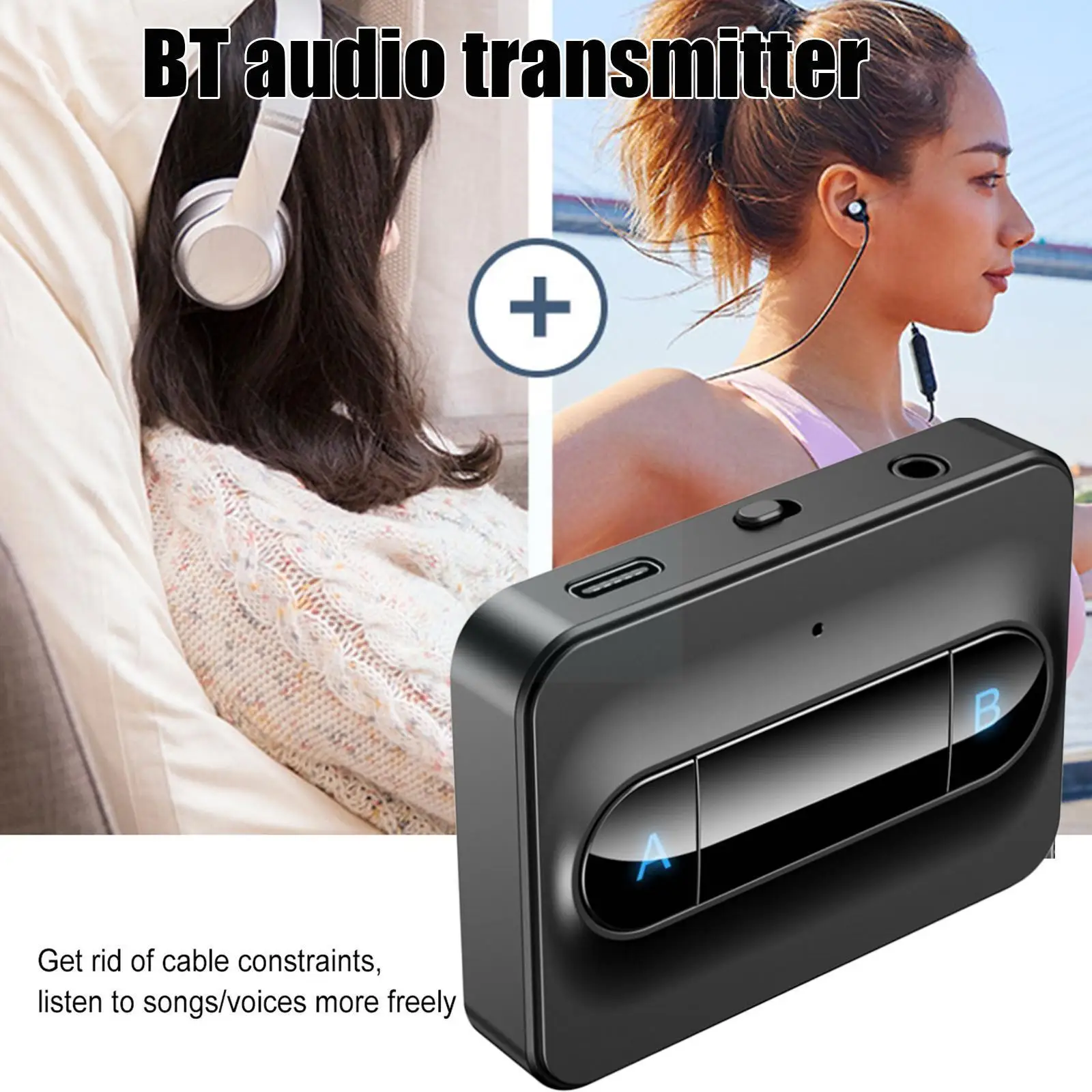 Многоточечный Bluetooth-совместимый аудиопередатчик 5.0, адаптер RCA, стерео, Низкое подключение AUX, Беспроводные наушники, 2 Задержки 3,5 м A2Y4
