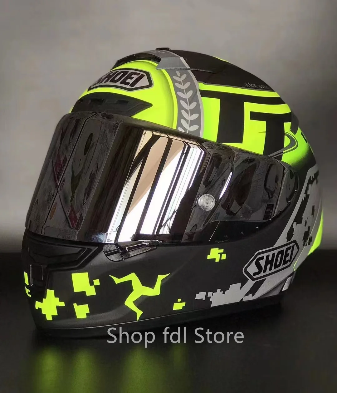 Мотоциклетный шлем Full Face t X14 isle of man TT X-Sprit 3 зеленый Для мотокросса, Шлем для езды на мотобайке Casco De Motocicleta