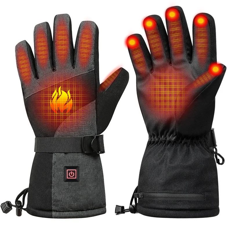 Нагревательные перчатки, зимние нагревательные перчатки для велоспорта на открытом воздухе, графеновые лыжные перчатки для мужчин и женщин