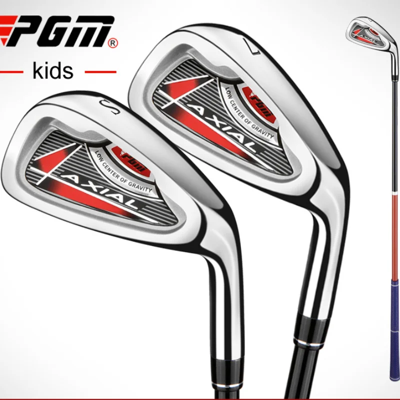 PGM 7 Железных клюшек для гольфа для мальчиков, начинающих тренироваться, Класс клюшек с улучшенной поверхностью и высокой эластичностью JRTiG003