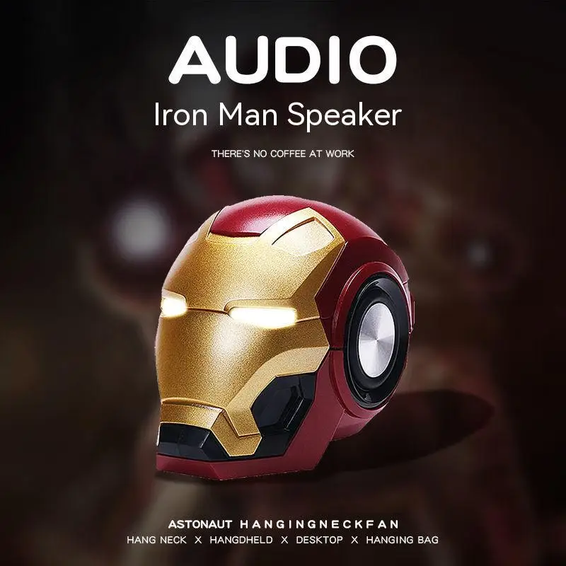 Беспроводной динамик Bluetooth, Bluetooth-динамик Hornet Iron Man, мини-динамик с мультяшным подарком большого объема