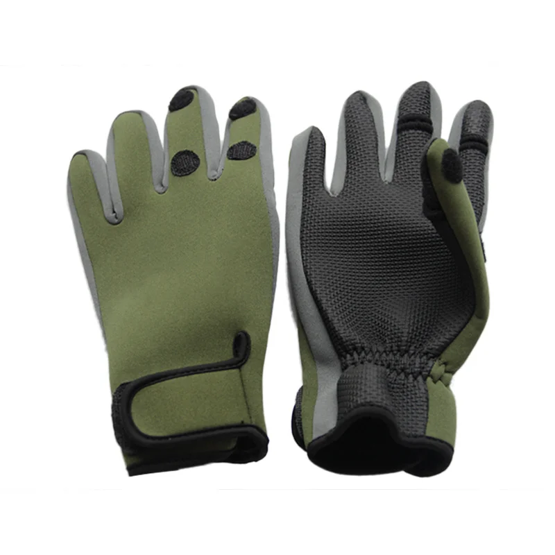Перчатки для зимней рыбалки на открытом воздухе, водонепроницаемые рукавицы, три пальца, противоскользящие перчатки для скалолазания, Пешие Прогулки, Кемпинг, перчатки для верховой езды