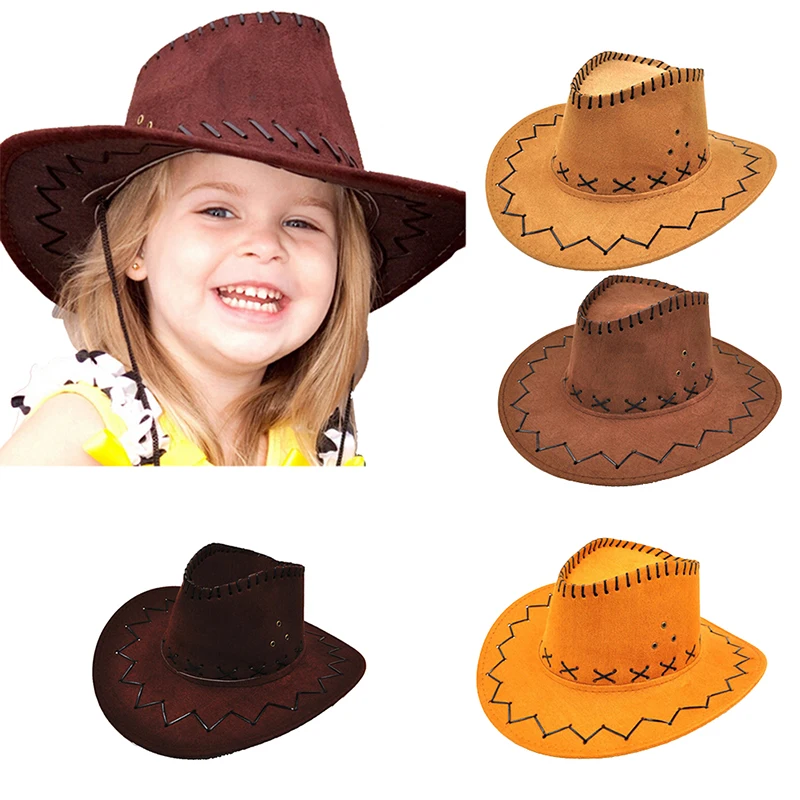 Шляпа в стиле Хэллоуина в стиле Ретро С широкими полями, Ковбойская шляпа, Винтажная Западная Ковбойская шляпа, подарки-сюрпризы для детей, детские праздничные костюмы, Кепка