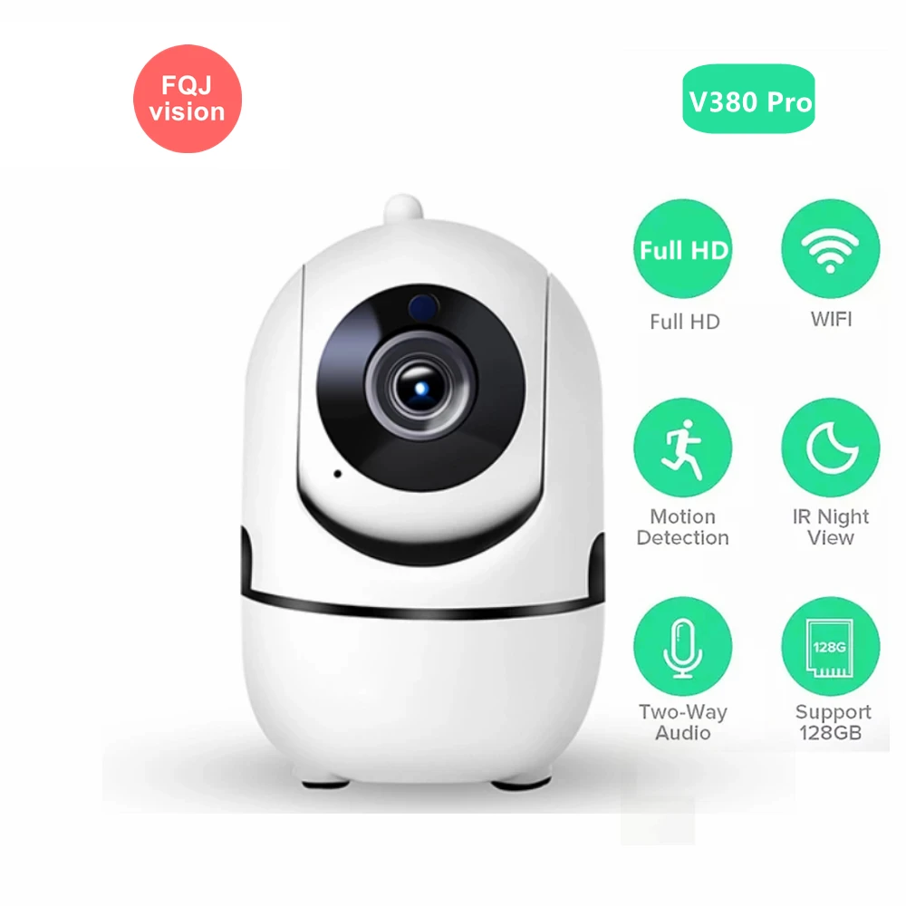 V380 Pro WiFi IP-камера для домашней безопасности, Камера наблюдения 1080P, Беспроводной ИК-Видеоняня Ночного Видения