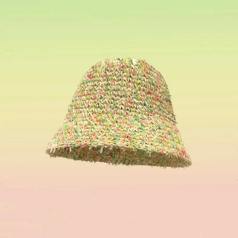 Корейская версия плетеной соломенной шляпы для женщин, Дышащая Рыбацкая шляпа, Солнцезащитная шляпа для рыбалки, Весна и лето, Новая