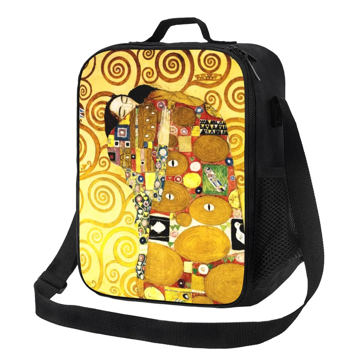 Женская сумка для ланча Gustav Klimt The Embrace с изоляцией, художественный холодильник, Термосумка для ланча, Офис, Пикник, Путешествия