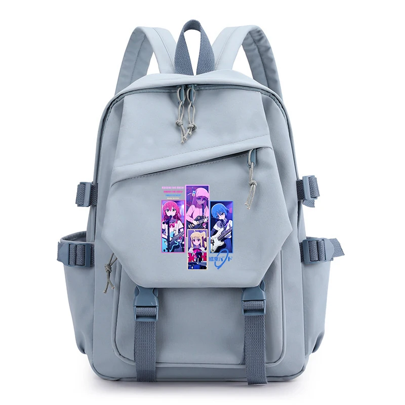 Рюкзаки Bocchi The Rock с аниме, сумки для подростков, Походные сумки на молнии, Продуктовые модные Школьные сумки Большой емкости