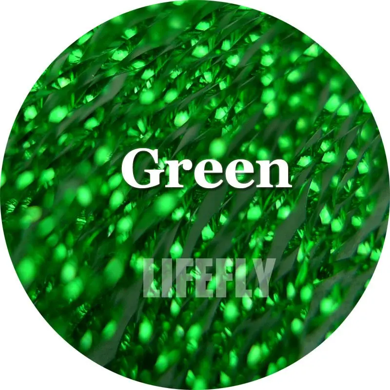 Зеленый цвет, 20 упаковок Crystal Flash, Хрустальная вспышка, завязывание мушек, Джиг, изготовление приманок, Рыбалка