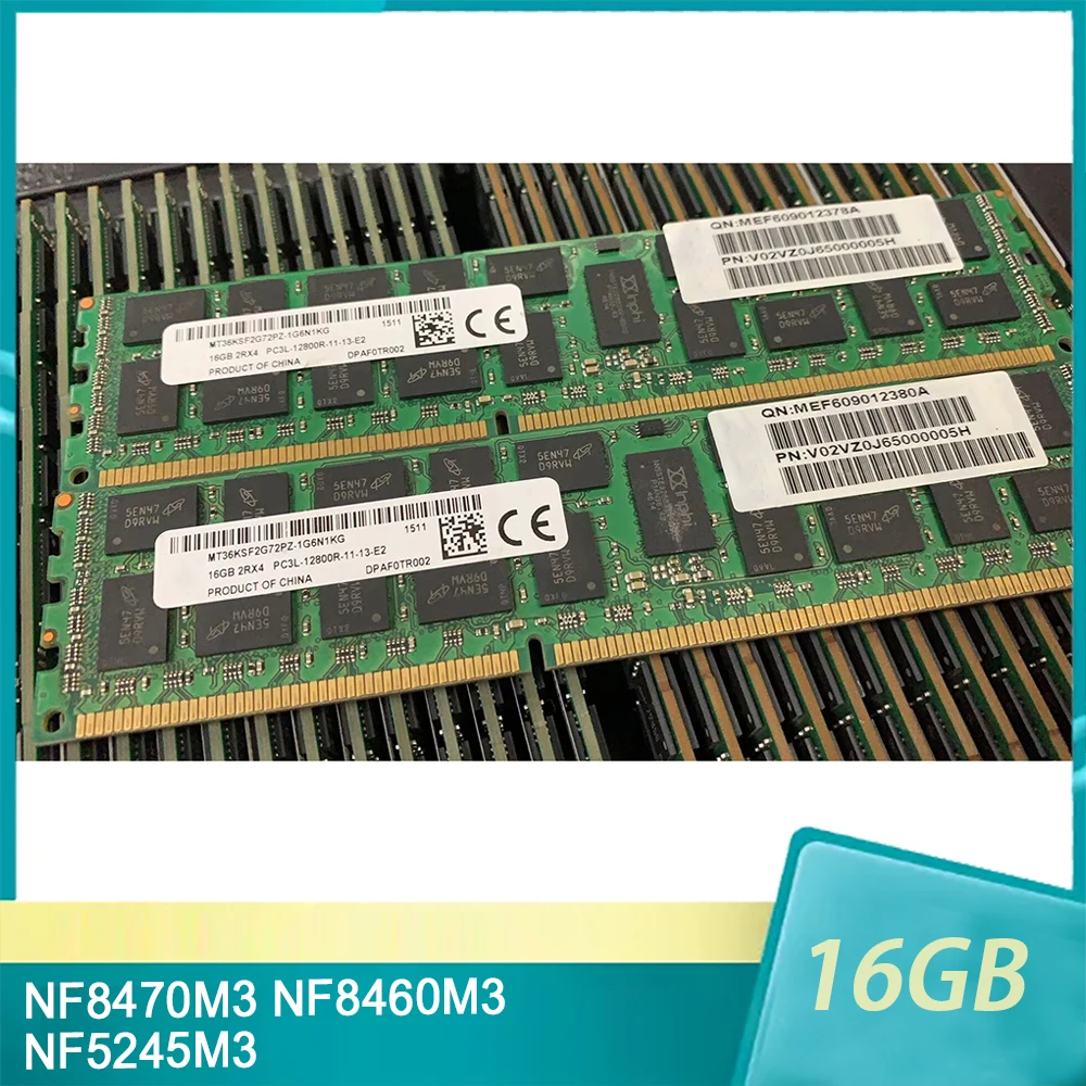 1 Шт. NF8470M3 NF8460M3 NF5245M3 Для Серверной памяти Inspur 16 ГБ 16G DDR3L 2RX4 1600 REG ECC RAM