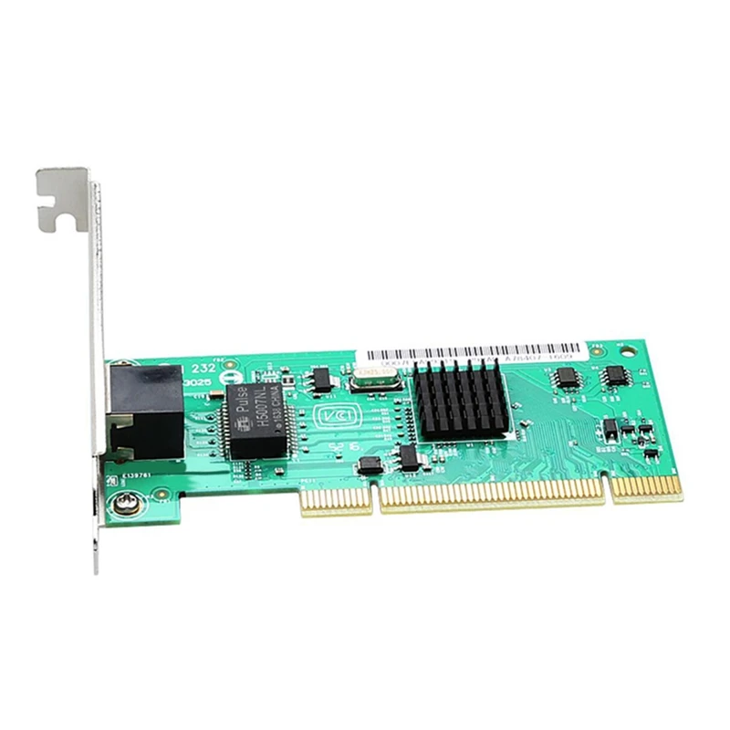 82540 Гигабитный адаптер сетевой карты PCI 1000 Мбит/с Бездисковый порт RJ45 1G Pci Lan Card Ethernet Для ПК с радиатором