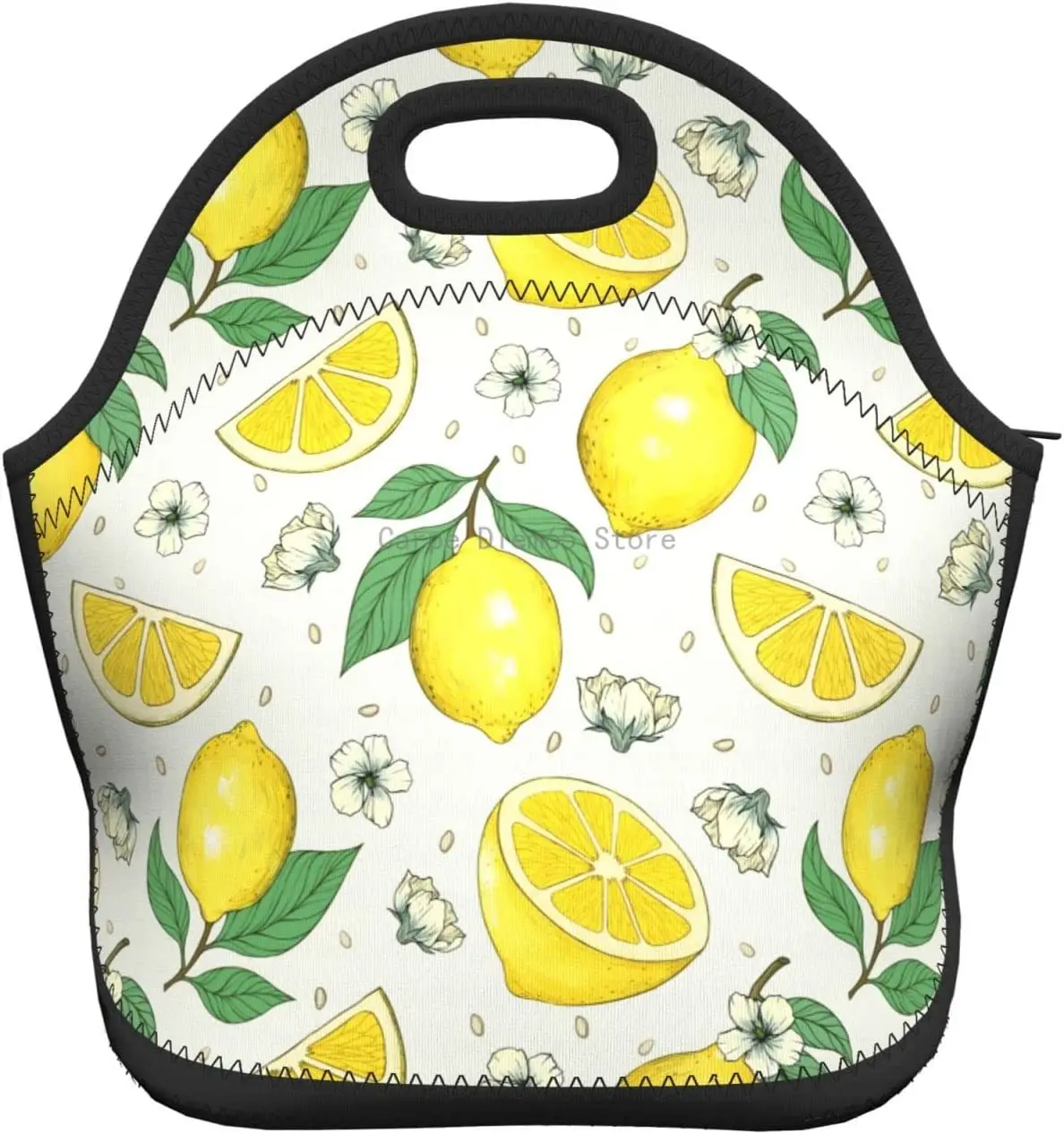Lemons Изолированная неопреновая сумка для ланча, сумки для ланча, Переносной ланч-бокс, сумка-холодильник для ланча, сумка для пикника/катания на лодках/рыбалки/работы