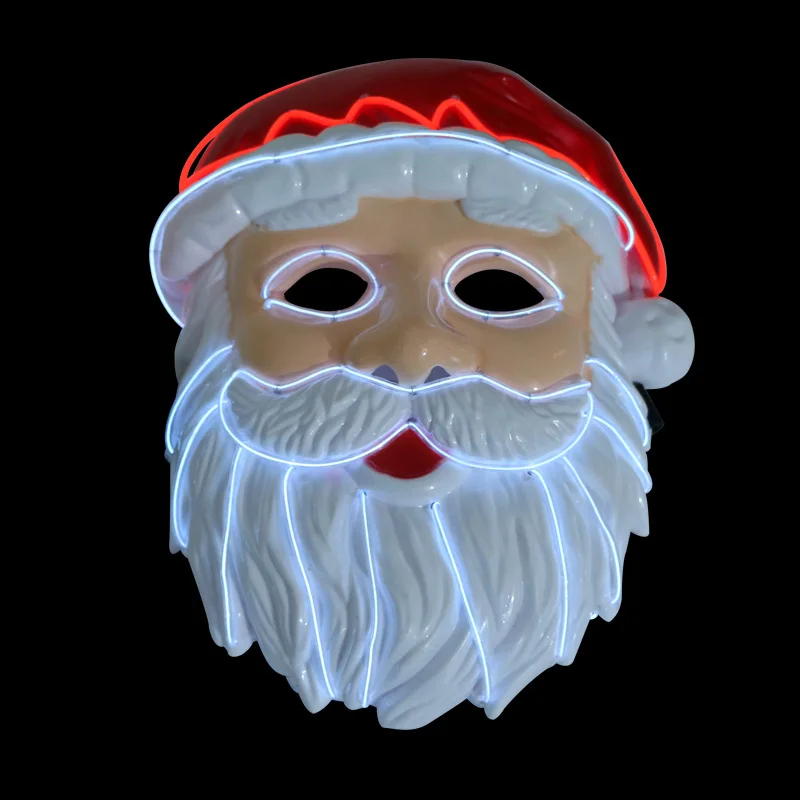 Рождественская Маска Санта-Клауса со светодиодной подсветкой, маска с шариком, Выборы в чистку, Фестиваль Великого года, Косплей, маска для костюмированной вечеринки, Новинка 2018