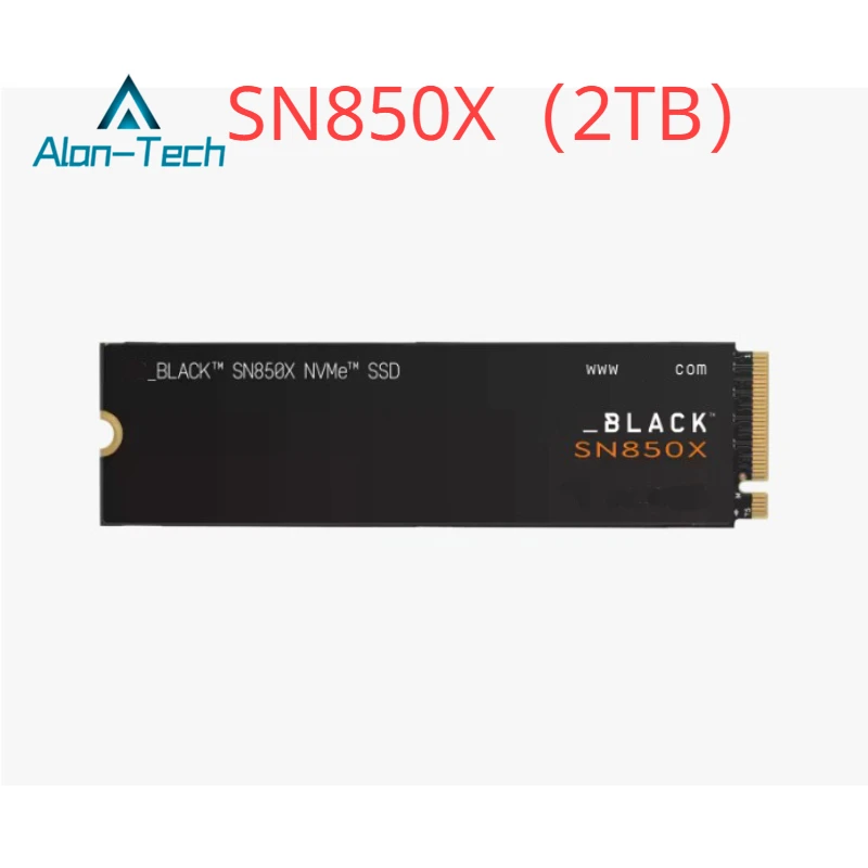 Для W-D SN850X 2 ТБ НОВЫЙ SSD Черный SSD PCIe M.2 2280 SSD для настольных компьютеров и ноутбуков для игр