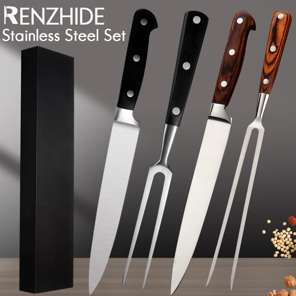 RZD Японский Нож Для Нарезки Теппаньяки Набор Вилок 8 