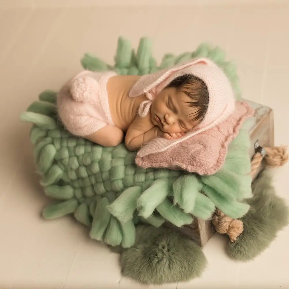 Одеяла для съемки новорожденных, Реквизит для фотосъемки, Детская Корзина, Наполнитель, Одеяло с кисточками, Фон для фотосъемки