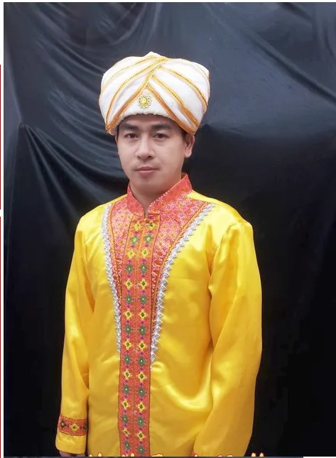 Индийский винтажный халат, Длинная рубашка, Мужская одежда для выступлений на сцене Baotou