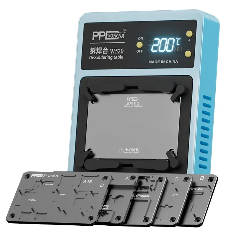 Станция предварительного нагрева PPD для пайки до 200 ° C для iPhone X 11 12 13 14 Pro Max Универсальная платформа для распайки материнской платы