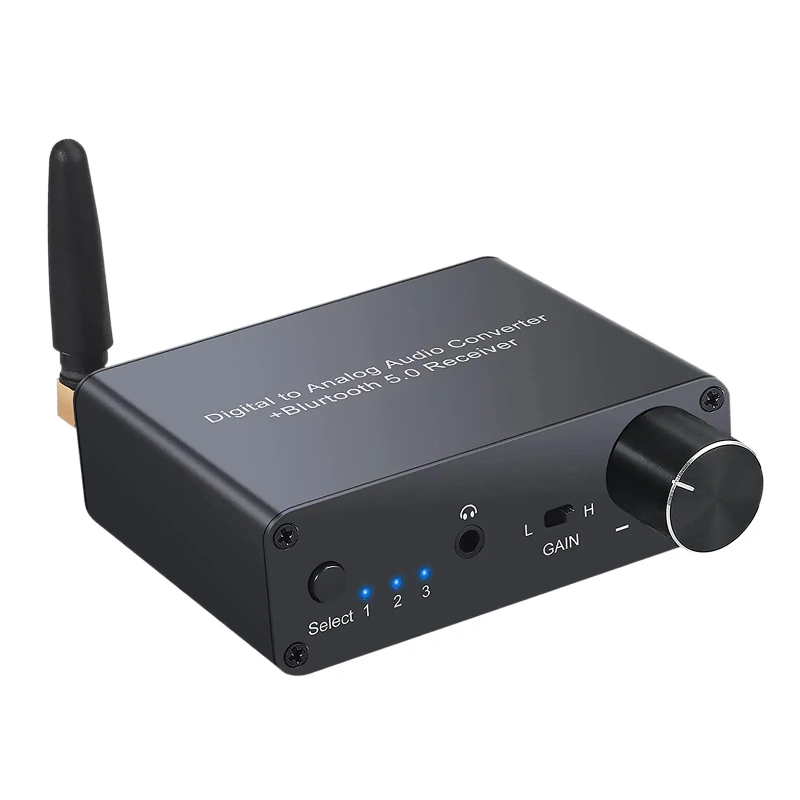 Цифроаналоговый Аудиопреобразователь DAC 192 кГц Bluetooth 5,0 Приемник Аудиоадаптер DAC Конвертер для Телефона Планшетного ПК Blue Ray DVD