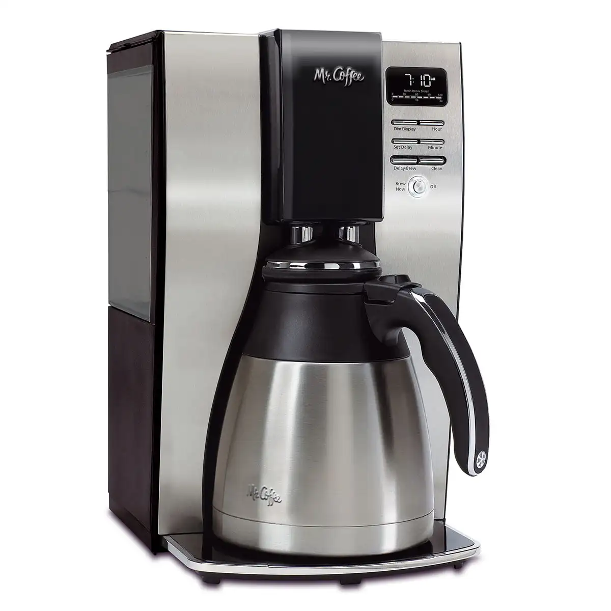 Термопрограммируемая кофеварка Optimal Brew на 10 чашек, черный/Матовый серебристый