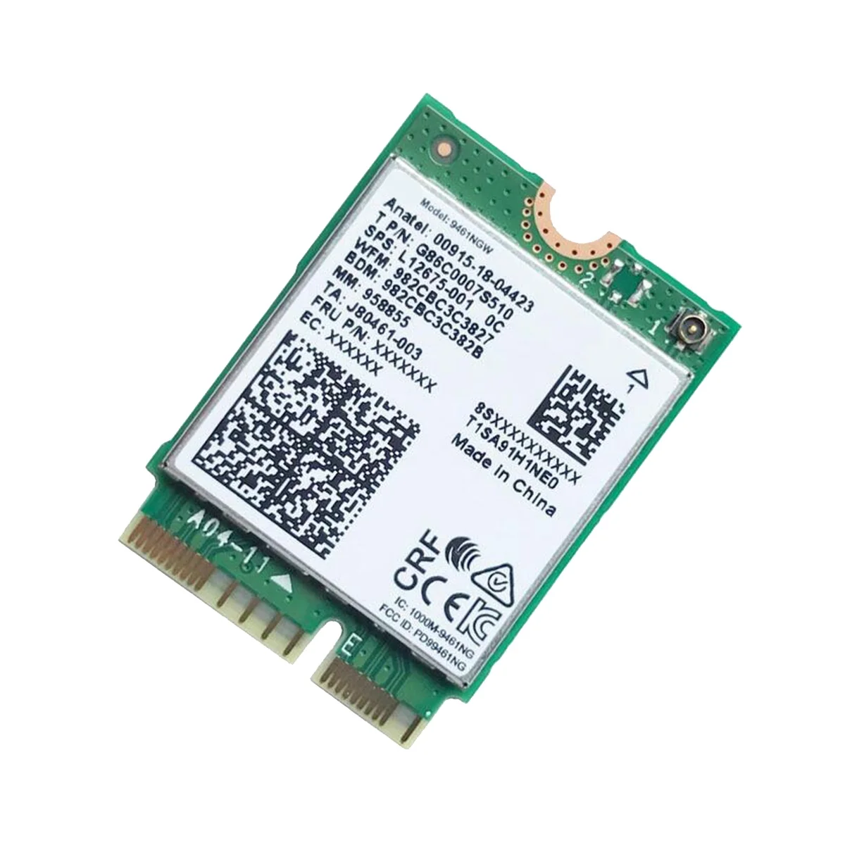 Для Intel 9461NGW WiFi Карта + Перегородка + Комплект Антенны AC 9461 2,4 G/5G 802.11AC M2 Ключ E CNVI Bluetooth 5,0 Беспроводной Адаптер