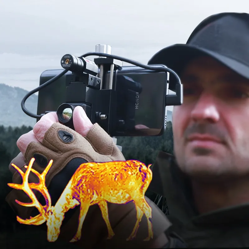 Тепловизор для охоты на оленя на расстоянии 787 ярдов Xinfrared T2 Pro Монокуляр ночного видения Android Type C