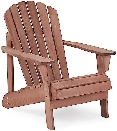 Набор стульев Adirondack из 2-х предварительно собранных напольных деревянных стульев для /Заднего двора/Очага/Бассейна//Палубы