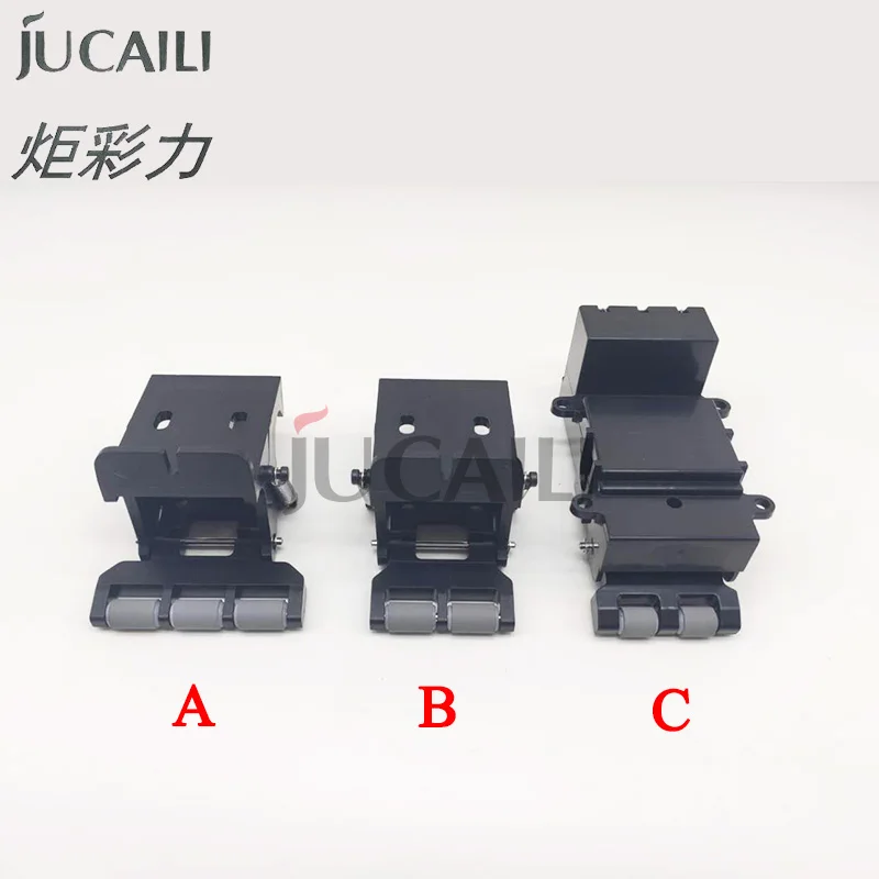 Jucaili 2 шт./лот, широкоформатный принтер, прижимной ролик в сборе для Allwin Yongli Gongzheng Xuli, резиновый ролик для прижима бумаги