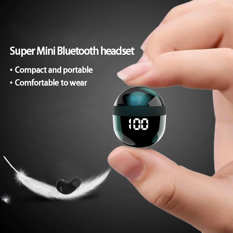 Наушники SK18 Superbass, Беспроводная Bluetooth-гарнитура TWS, Наушники Smart Touch С микрофоном, Невидимые Мини-Наушники с шумоподавлением