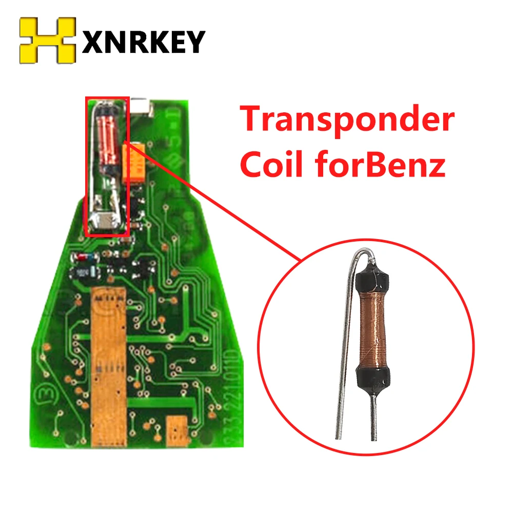 XNRKEY 10 шт./лот, автомобильный ключ для Зарядки, Ремонтные Трансформаторные катушки Индуктивности Для Benz Smart Card Remote Key