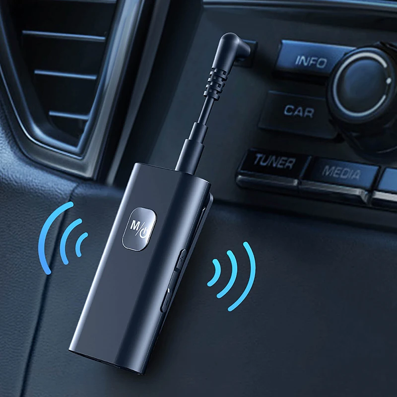 Приемник Bluetooth 5.0 С Шумоподавлением Bluetooth AUX Адаптер Аудио Музыкальный Приемник для Автомобильного Стереодинамика Проводные Наушники