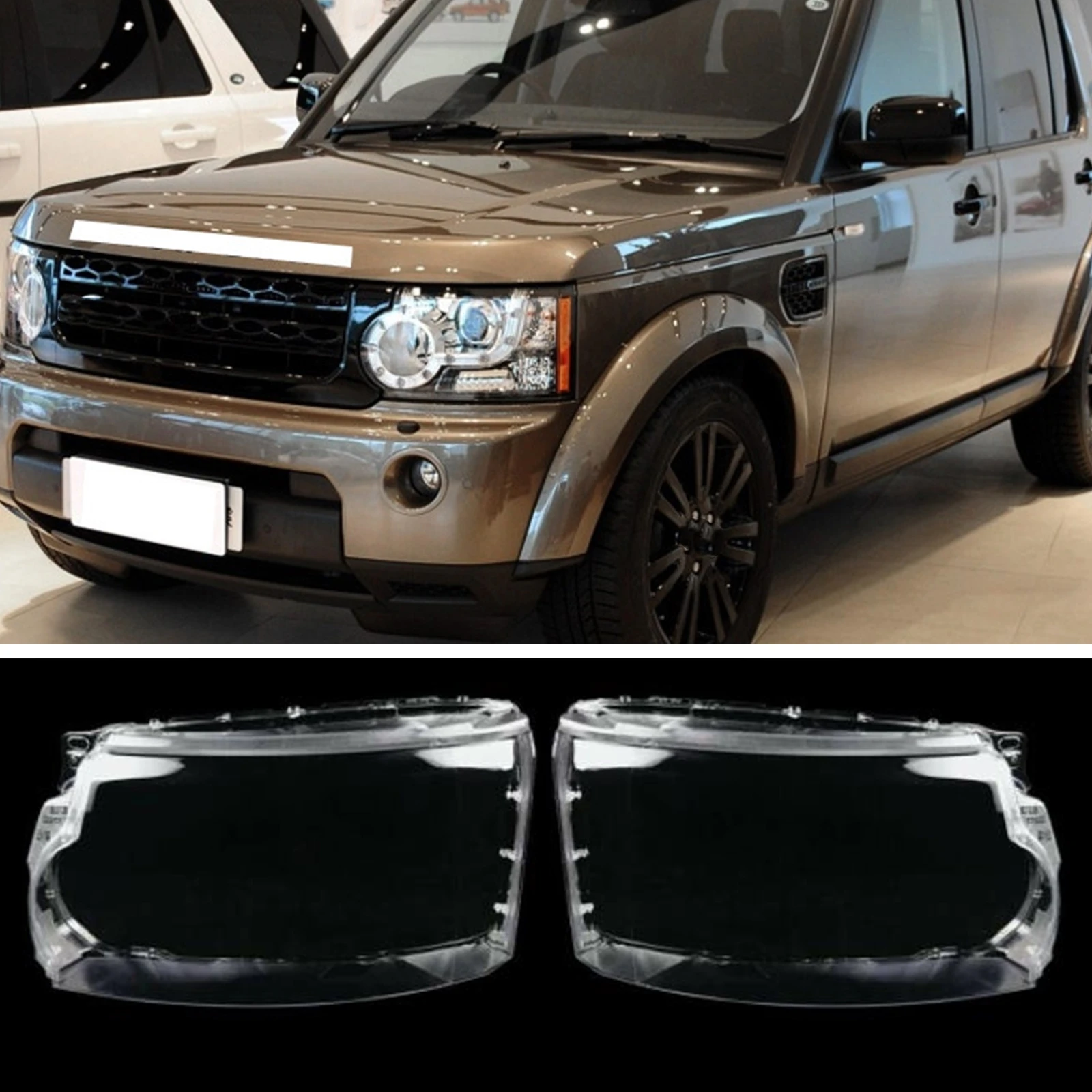2 шт., крышка объектива фары, прозрачная оболочка фары, абажур переднего головного света, чехол для Land Rover Discovery 4 LR4 2010-2013