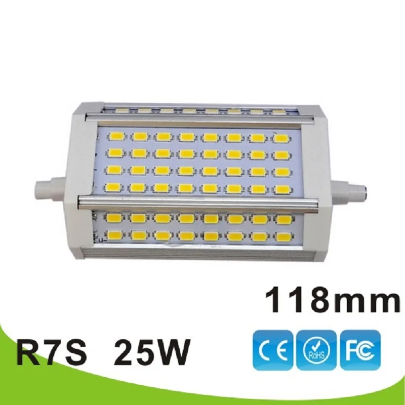 25 Вт светодиодный 118 мм R7S светильник с регулируемой яркостью J118 R7S лампа заменить 250 Вт галогенную лампу AC85-265V