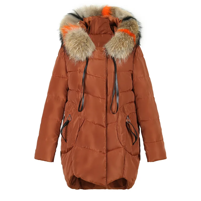 2023 зимняя женская длинная куртка, однотонная тонкая парка mujer в корейском стиле, большие размеры, с капюшоном, меховой воротник, толстая верхняя одежда, женское зимнее пальто