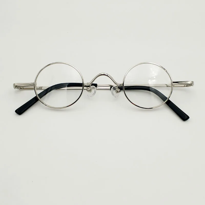 Круглые очки для взрослых, очень маленький размер линз, золотой, черный размер 36 мм, оптическое зеркало для чтения рецептов при близорукости для мужчин и женщин