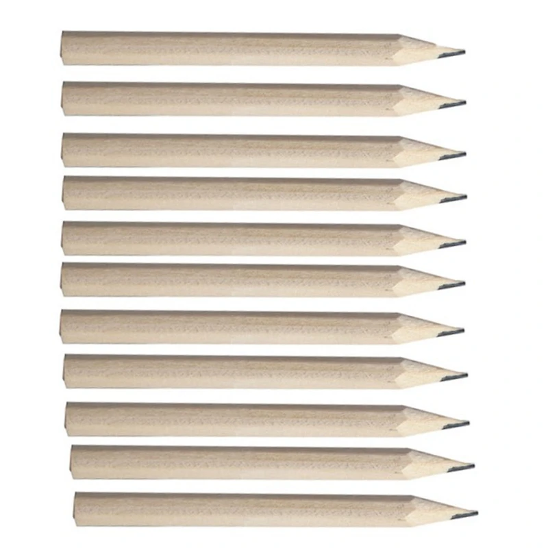 500шт 3,5-дюймовый Деревянный карандаш, Карандаш для начинающих, Канцелярский карандаш для рисования для студентов, шестиугольный A