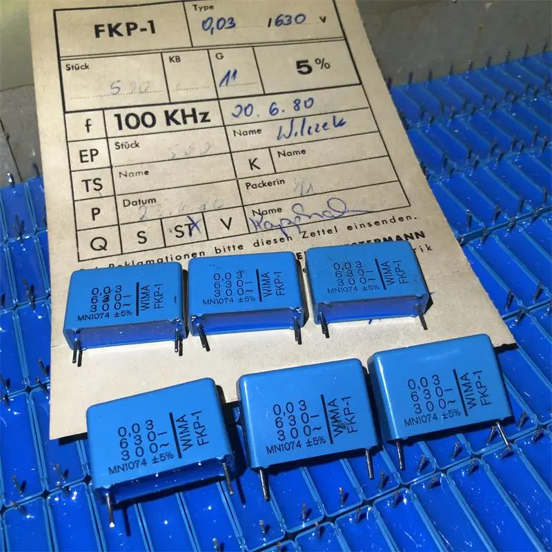 30 Шт. Оригинальные коробки WIMA FKP-1 Blue серии 0,03 мкФ, заменяющие 0,33 мкФ 630 В аудио соединительный конденсатор бесплатная доставка